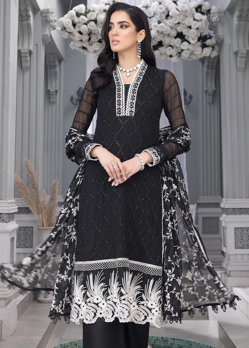 Azure -  Embroidered Luxury Chiffon Unstitched 3Pc Suit