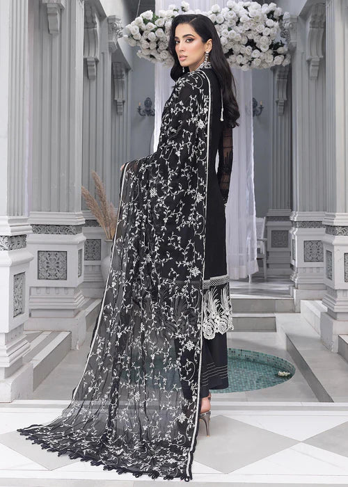 Azure -  Embroidered Luxury Chiffon Unstitched 3Pc Suit