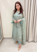 Pistaco -  Embroidered Luxury Chiffon Unstitched 3Pc Suit
