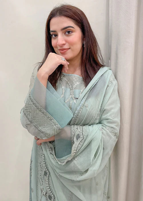 Pistaco -  Embroidered Luxury Chiffon Unstitched 3Pc Suit