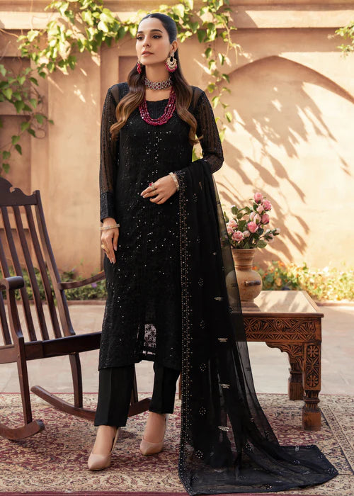 Abeer - Embroidered Luxury Chiffon Unstitched 3Pc Suit