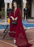 Noor - Embroidered Luxury Chiffon Unstitched 3Pc Suit