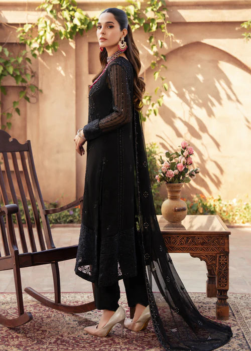 Abeer - Embroidered Luxury Chiffon Unstitched 3Pc Suit