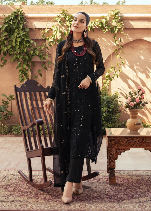 Abeer - Embroidered Luxury Chiffon Unstitched 3Pc Suit