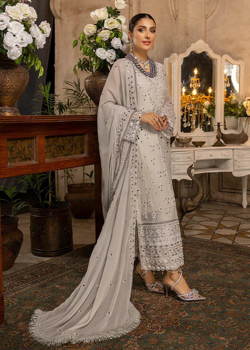 lsane -  Embroidered Luxury Chiffon Unstitched 3Pc Suit