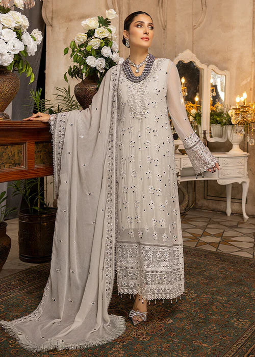 lsane -  Embroidered Luxury Chiffon Unstitched 3Pc Suit